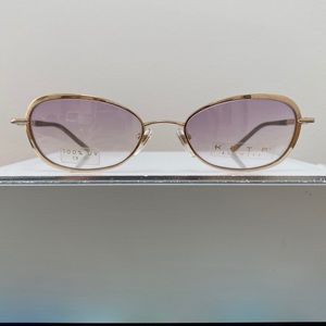 Vintage KATA Cleo Purple Gold Sunglasses